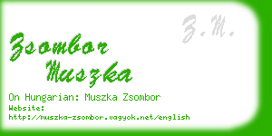 zsombor muszka business card